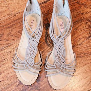 Me Too Beige Heeled Sandals
